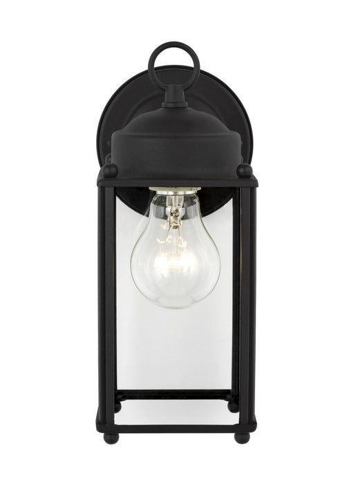 Myhouse Lighting Generation Lighting - 8593-12 - One Light Outdoor Wall Lantern - New Castle - Black