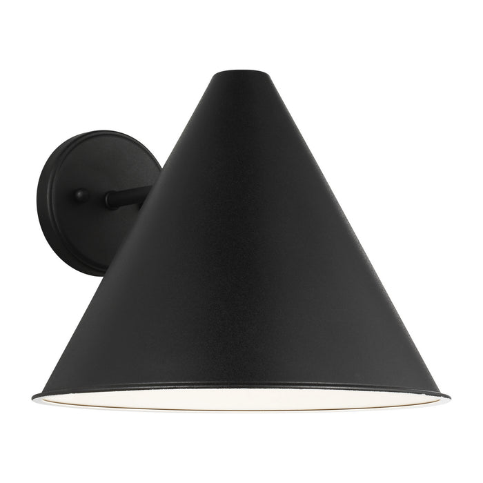 Myhouse Lighting Generation Lighting - 8638501-12 - One Light Outdoor Wall Lantern - Crittenden - Black