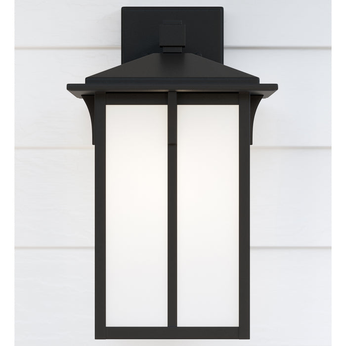 Myhouse Lighting Generation Lighting - 8652701-12 - One Light Outdoor Wall Lantern - Tomek - Black