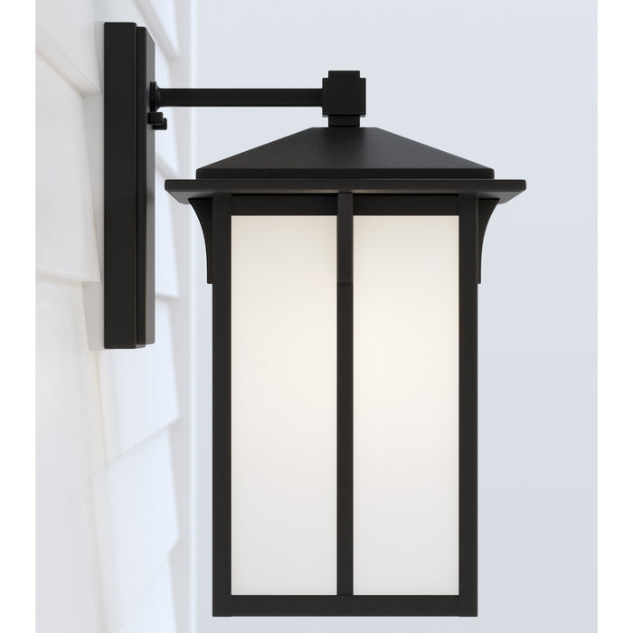 Myhouse Lighting Generation Lighting - 8652701-12 - One Light Outdoor Wall Lantern - Tomek - Black