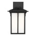 Myhouse Lighting Generation Lighting - 8652701-12 - One Light Outdoor Wall Lantern - Tomek - Black