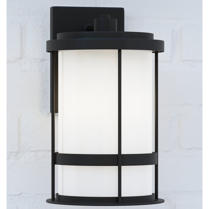 Myhouse Lighting Generation Lighting - 8690901-12 - One Light Outdoor Wall Lantern - Wilburn - Black