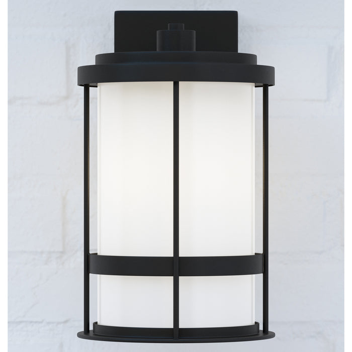 Myhouse Lighting Generation Lighting - 8690901-12 - One Light Outdoor Wall Lantern - Wilburn - Black