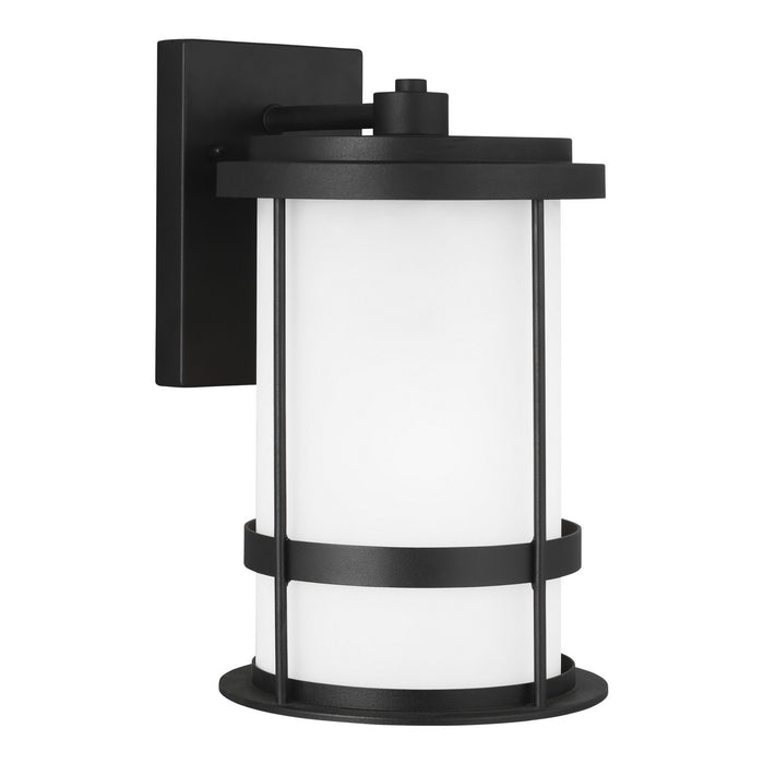 Myhouse Lighting Generation Lighting - 8690901D-12 - One Light Outdoor Wall Lantern - Wilburn - Black