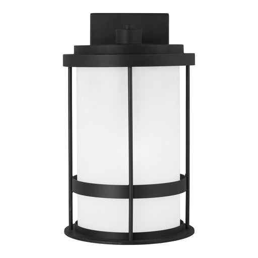 Myhouse Lighting Generation Lighting - 8690901D-12 - One Light Outdoor Wall Lantern - Wilburn - Black