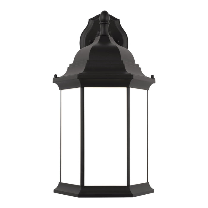 Myhouse Lighting Generation Lighting - 8738751-12 - One Light Outdoor Wall Lantern - Sevier - Black