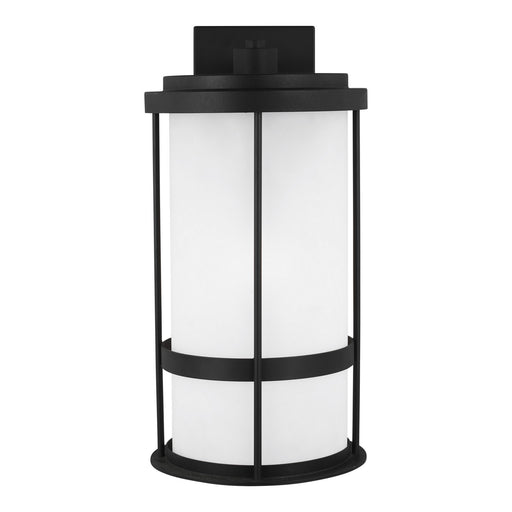 Myhouse Lighting Generation Lighting - 8790901D-12 - One Light Outdoor Wall Lantern - Wilburn - Black