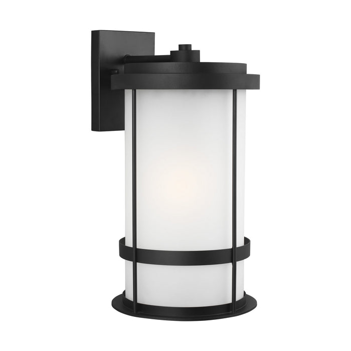 Myhouse Lighting Generation Lighting - 8890901-12 - One Light Outdoor Wall Lantern - Wilburn - Black