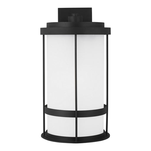 Myhouse Lighting Generation Lighting - 8890901D-12 - One Light Outdoor Wall Lantern - Wilburn - Black