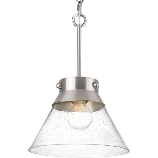 Myhouse Lighting Progress Lighting - P350139-009 - One Light Semi Flush Mount - Point Dume-Tapia Tail - Brushed Nickel