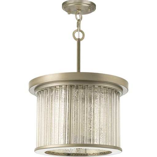 Myhouse Lighting Progress Lighting - P350142-081 - Three Light Semi Flush Mount - Point Dume-Sequit Point - Antique Nickel