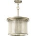 Myhouse Lighting Progress Lighting - P350142-081 - Three Light Semi Flush Mount - Point Dume-Sequit Point - Antique Nickel