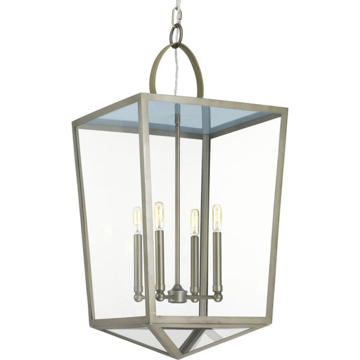 Myhouse Lighting Progress Lighting - P500196-081 - Four Light Foyer Pendant - Point Dume-Shearwater - Antique Nickel