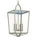 Myhouse Lighting Progress Lighting - P500196-081 - Four Light Foyer Pendant - Point Dume-Shearwater - Antique Nickel