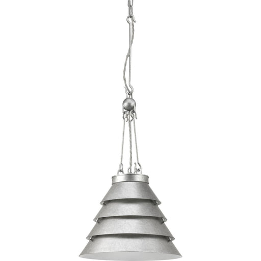 Myhouse Lighting Progress Lighting - P500199-141 - One Light Pendant - Point Dume-Surfrider - Galvanized Finish