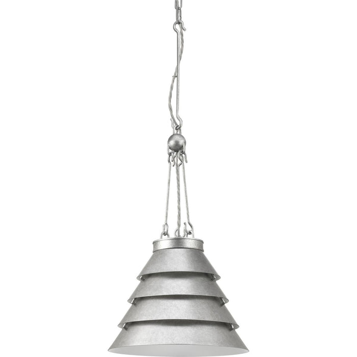 Myhouse Lighting Progress Lighting - P500199-141 - One Light Pendant - Point Dume-Surfrider - Galvanized Finish