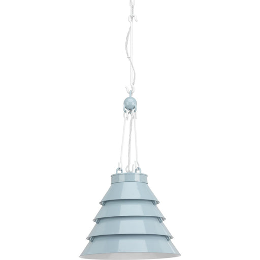 Myhouse Lighting Progress Lighting - P500199-162 - One Light Pendant - Point Dume-Surfrider - Matte Blue Enamel