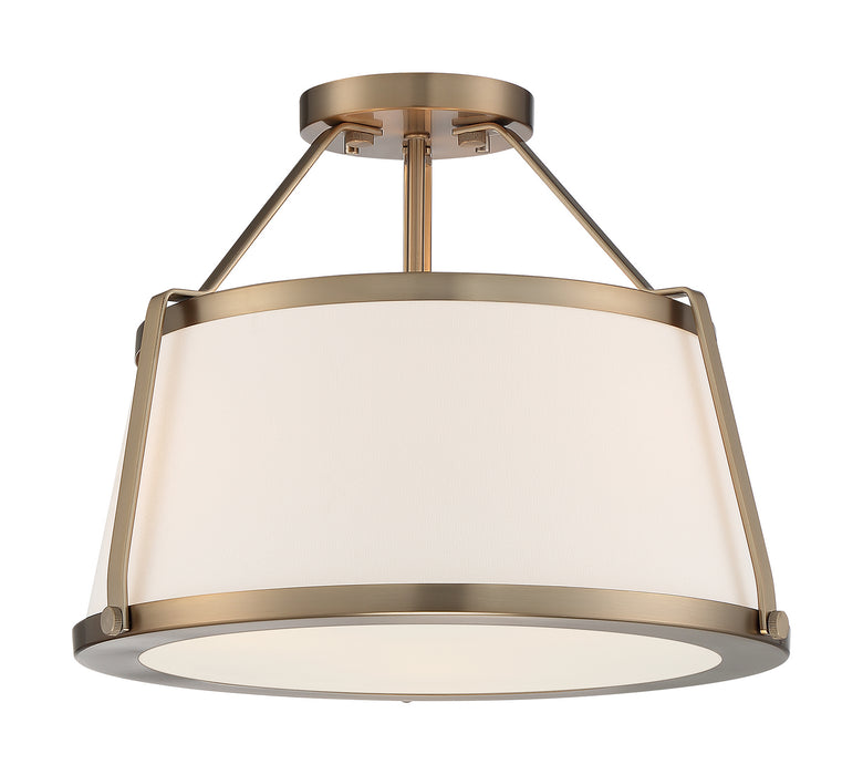 Myhouse Lighting Nuvo Lighting - 60-6997 - Three Light Semi Flush Mount - Cutty - Burnished Brass