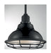 Myhouse Lighting Nuvo Lighting - 60-7003 - One Light Pendant - Newbridge - Gloss Black / Silver