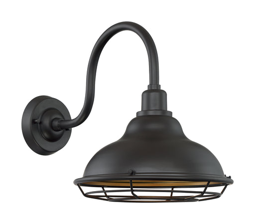 Myhouse Lighting Nuvo Lighting - 60-7012 - One Light Outdoor Wall Mount - Newbridge - Dark Bronze / Gold