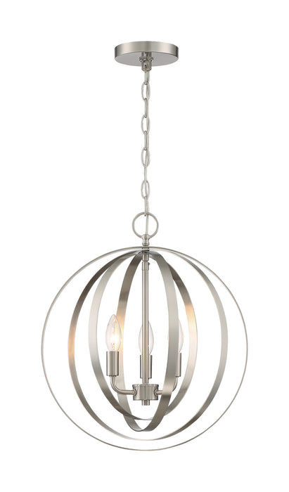 Myhouse Lighting Nuvo Lighting - 60-7047 - Three Light Pendant - Pendleton - Brushed Nickel