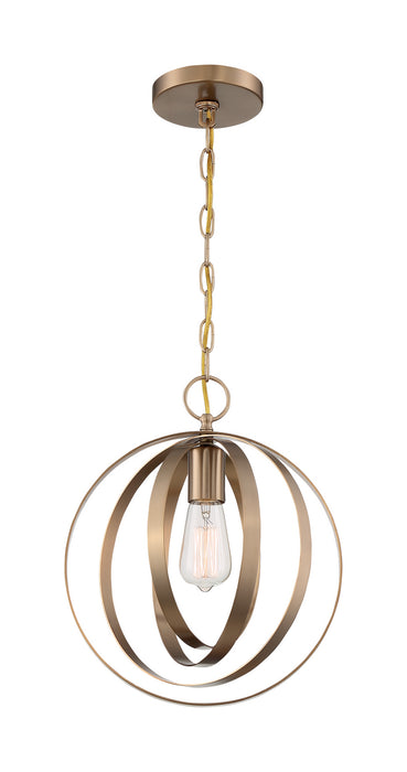 Myhouse Lighting Nuvo Lighting - 60-7056 - One Light Pendant - Pendleton - Burnished Brass