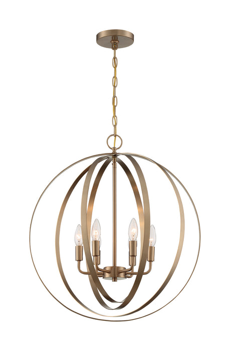 Myhouse Lighting Nuvo Lighting - 60-7058 - Six Light Pendant - Pendleton - Burnished Brass