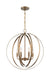 Myhouse Lighting Nuvo Lighting - 60-7058 - Six Light Pendant - Pendleton - Burnished Brass