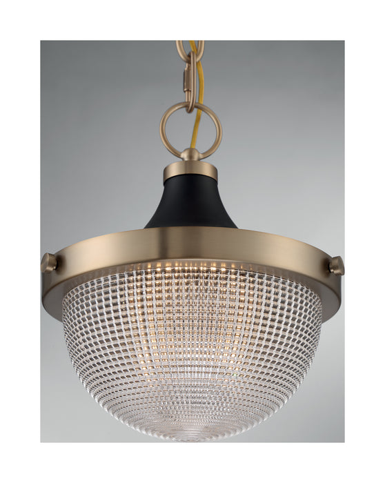 Myhouse Lighting Nuvo Lighting - 60-7059 - One Light Pendant - Faro - Burnished Brass / Black Accents