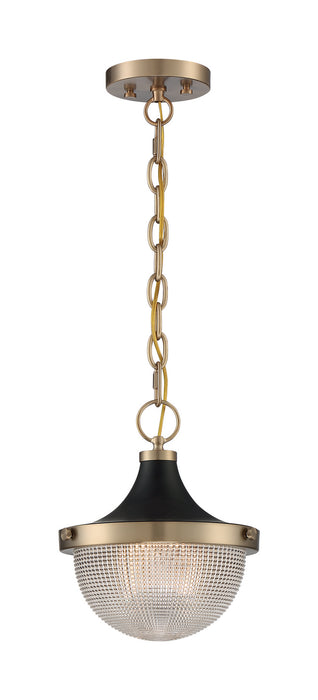 Myhouse Lighting Nuvo Lighting - 60-7059 - One Light Pendant - Faro - Burnished Brass / Black Accents