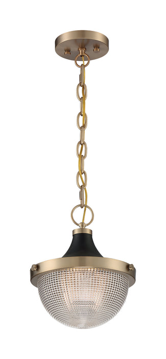 Myhouse Lighting Nuvo Lighting - 60-7059 - One Light Pendant - Faro - Burnished Brass / Black Accents