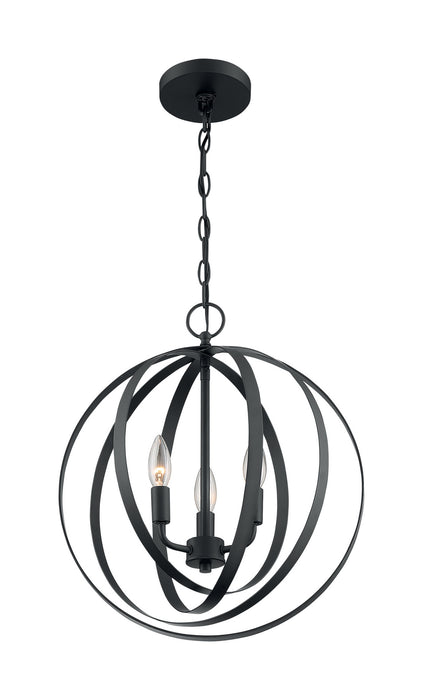 Myhouse Lighting Nuvo Lighting - 60-7067 - Three Light Pendant - Pendleton - Matte Black