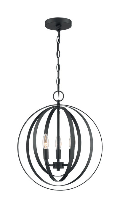 Myhouse Lighting Nuvo Lighting - 60-7067 - Three Light Pendant - Pendleton - Matte Black