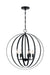 Myhouse Lighting Nuvo Lighting - 60-7068 - Six Light Pendant - Pendleton - Matte Black