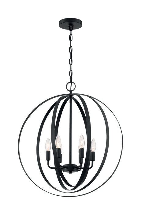 Myhouse Lighting Nuvo Lighting - 60-7068 - Six Light Pendant - Pendleton - Matte Black