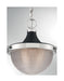 Myhouse Lighting Nuvo Lighting - 60-7069 - One Light Pendant - Faro - Polished Nickel / Black Accents