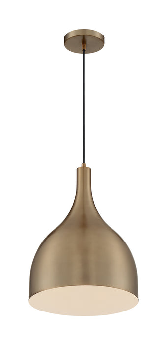 Myhouse Lighting Nuvo Lighting - 60-7077 - One Light Pendant - Bellcap - Burnished Brass