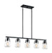 Myhouse Lighting Nuvo Lighting - 60-7104 - Five Light Island Pendant - Skybridge - Matte Black