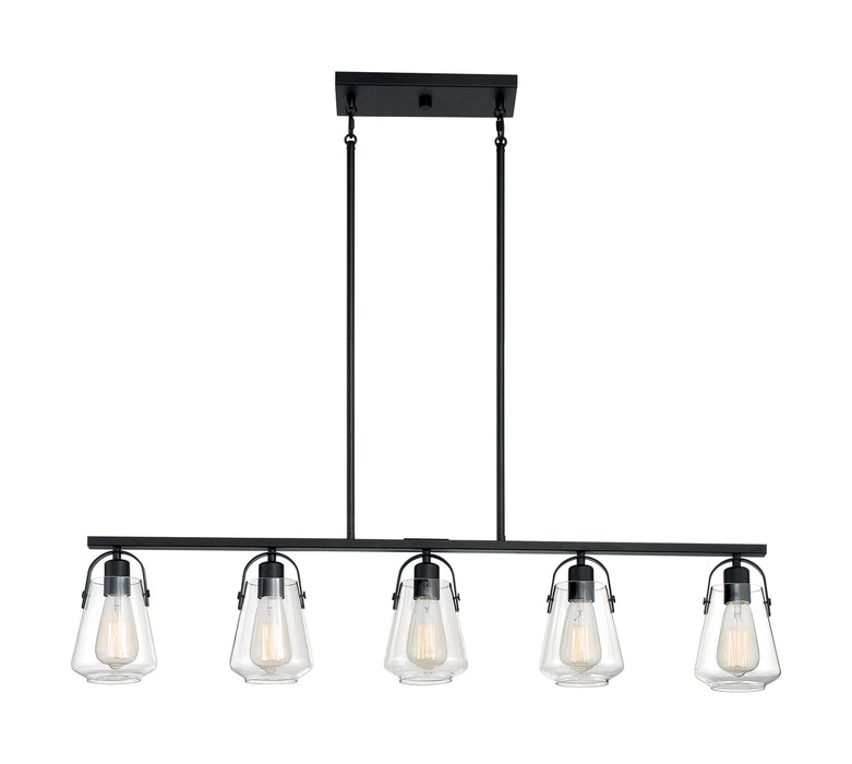 Myhouse Lighting Nuvo Lighting - 60-7104 - Five Light Island Pendant - Skybridge - Matte Black