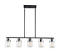 Myhouse Lighting Nuvo Lighting - 60-7104 - Five Light Island Pendant - Skybridge - Matte Black