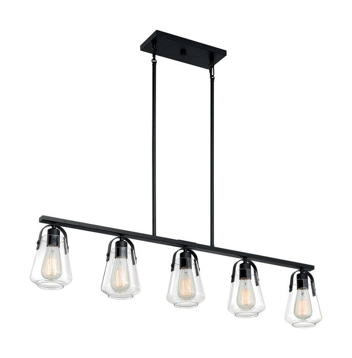 Myhouse Lighting Nuvo Lighting - 60-7104 - Five Light Island Pendant - Skybridge - Matte Black