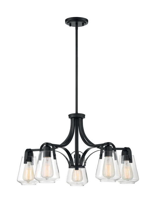 Myhouse Lighting Nuvo Lighting - 60-7105 - Five Light Chandelier - Skybridge - Matte Black