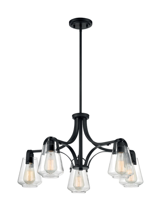 Myhouse Lighting Nuvo Lighting - 60-7105 - Five Light Chandelier - Skybridge - Matte Black