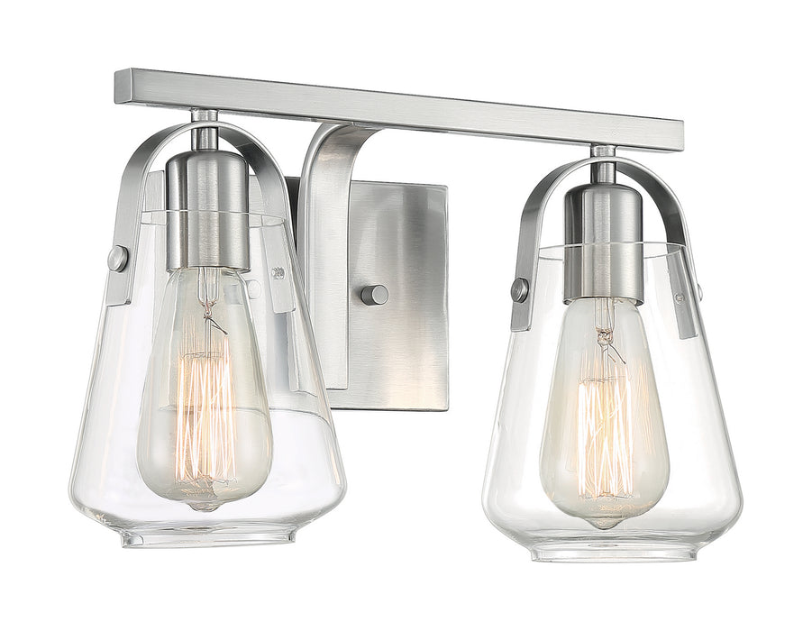 Myhouse Lighting Nuvo Lighting - 60-7112 - Two Light Vanity - Skybridge - Brushed Nickel