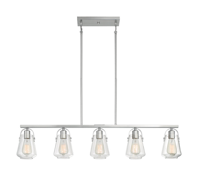 Myhouse Lighting Nuvo Lighting - 60-7114 - Five Light Island Pendant - Skybridge - Brushed Nickel