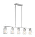 Myhouse Lighting Nuvo Lighting - 60-7114 - Five Light Island Pendant - Skybridge - Brushed Nickel