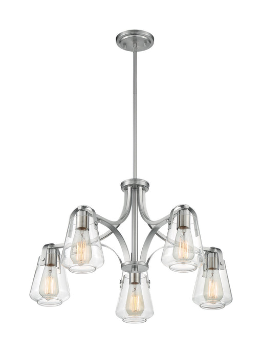 Myhouse Lighting Nuvo Lighting - 60-7115 - Five Light Chandelier - Skybridge - Brushed Nickel