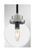 Myhouse Lighting Nuvo Lighting - 60-7131 - One Light Pendant - Axis - Matte Black / Brushed Nickel Accents