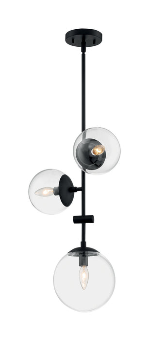 Myhouse Lighting Nuvo Lighting - 60-7134 - Three Light Pendant - Sky - Matte Black