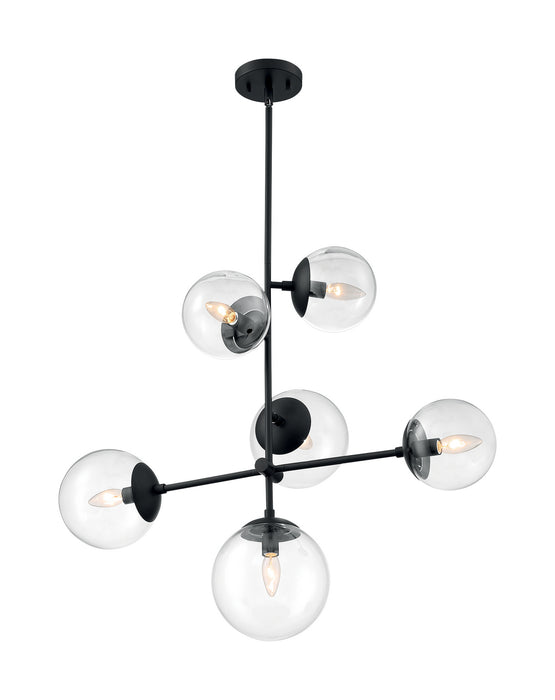 Myhouse Lighting Nuvo Lighting - 60-7135 - Six Light Pendant - Sky - Matte Black